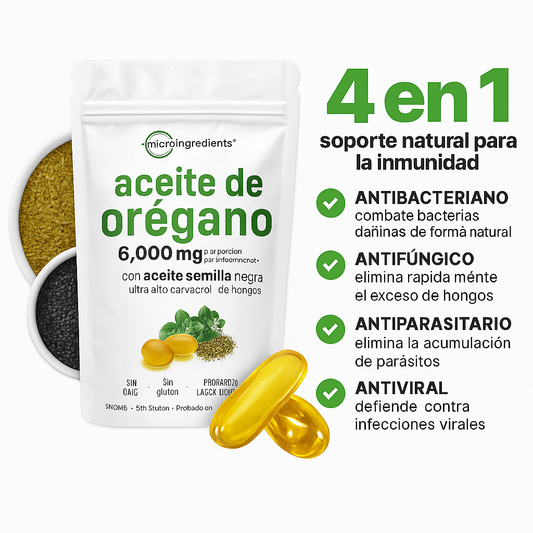 ACEITE DE ORÉGANO CON ACEITE DE SEMILLA NEGRA | TU ESCUDO NATURAL