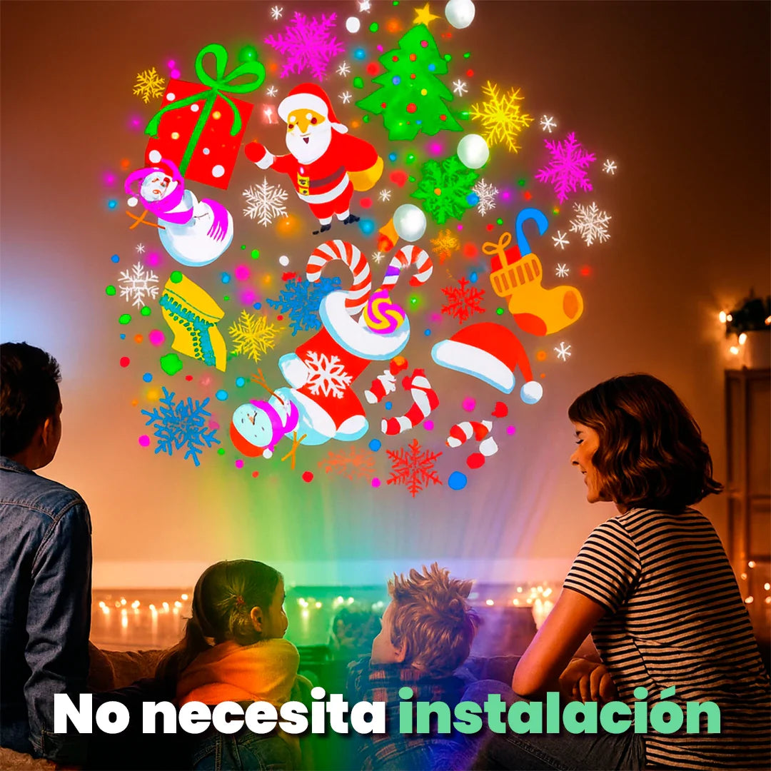 Proyector FestiLuz de Figuras Navideñas