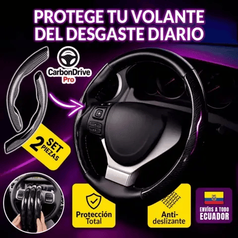 Carbonx™ Protector de Volante Premium en Fibra de carbono + HOY OBSEQUIO GRATIS🎁